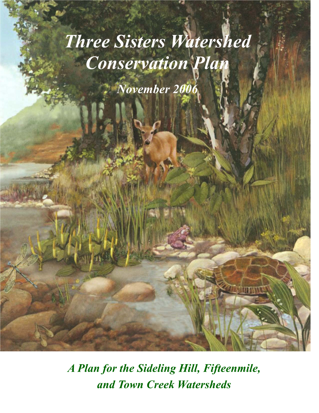 View the Three Sisters Watershed Conservation Plan