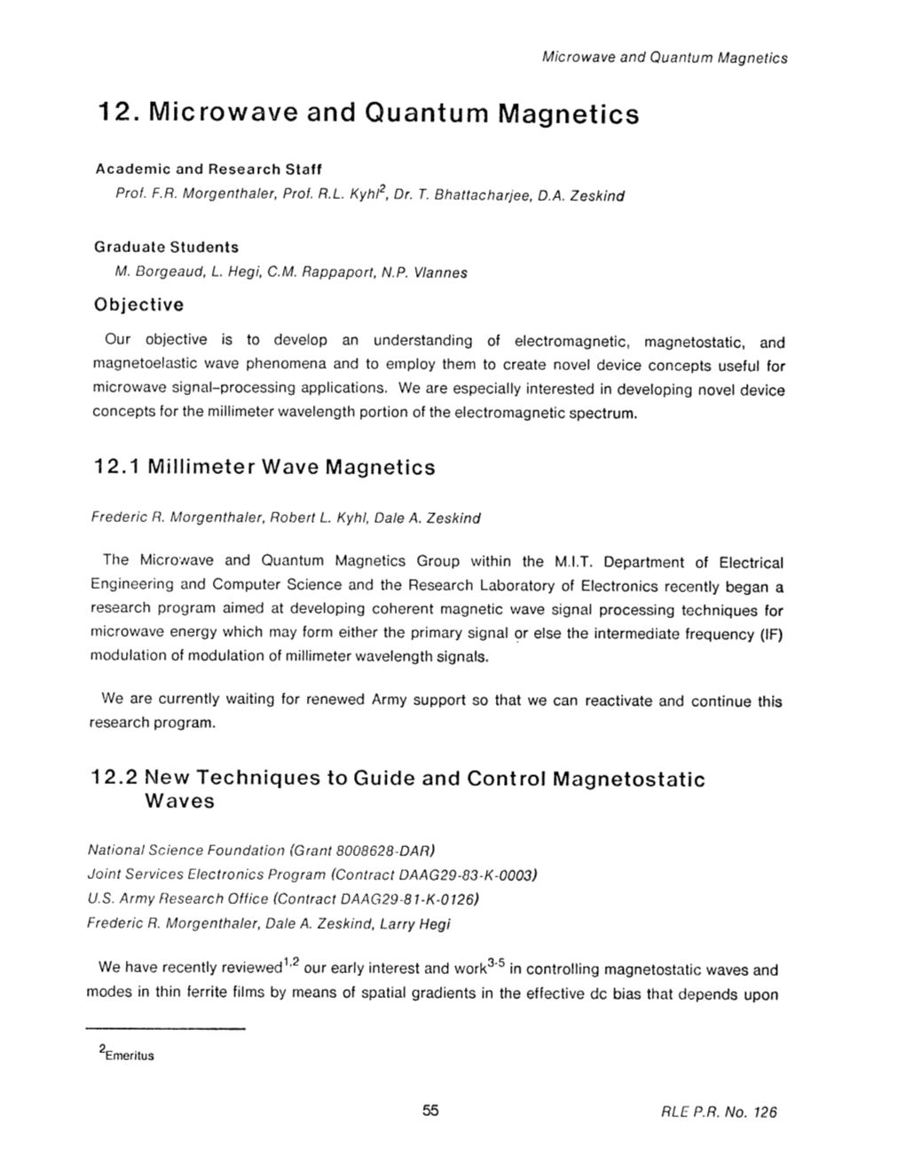 12. Microwave and Quantum Magnetics