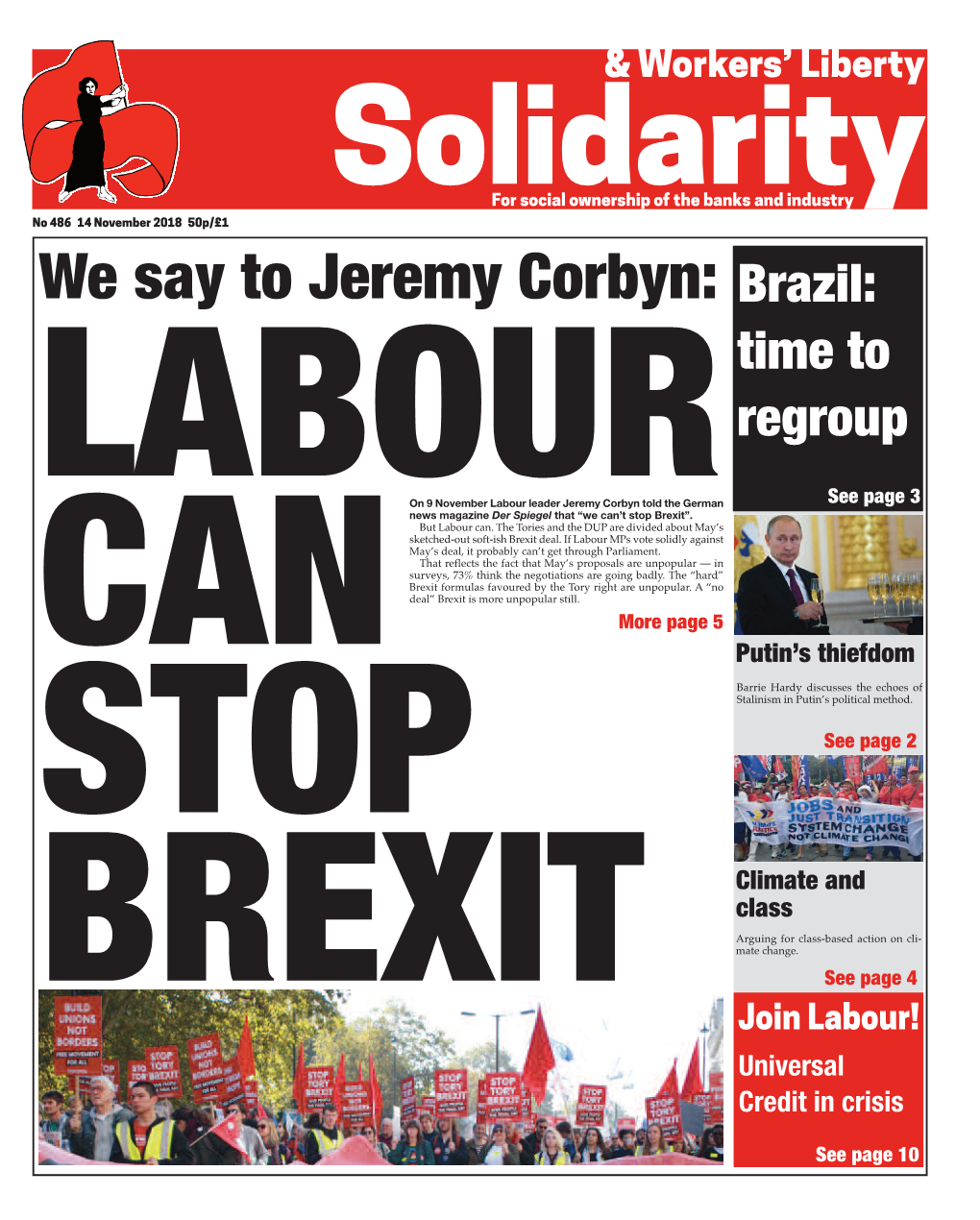 We Say to Jeremy Corbyn: Brazil: Time to Regroup