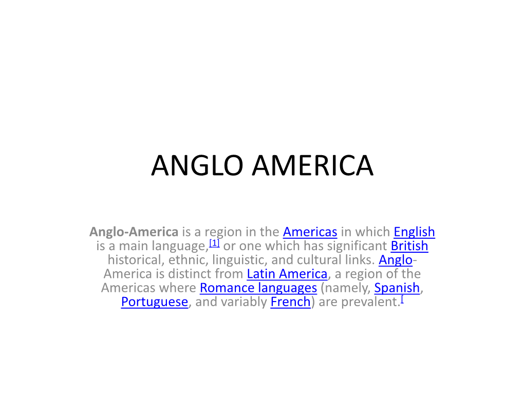 Anglo America