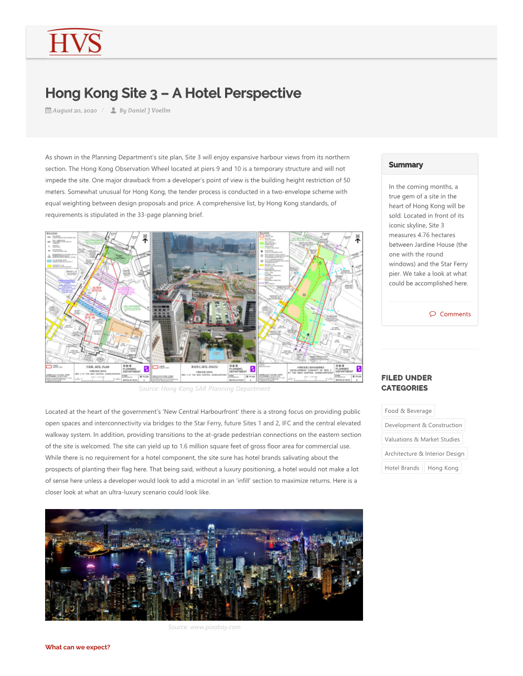 Hong Kong Site 3 – a Hotel Perspective