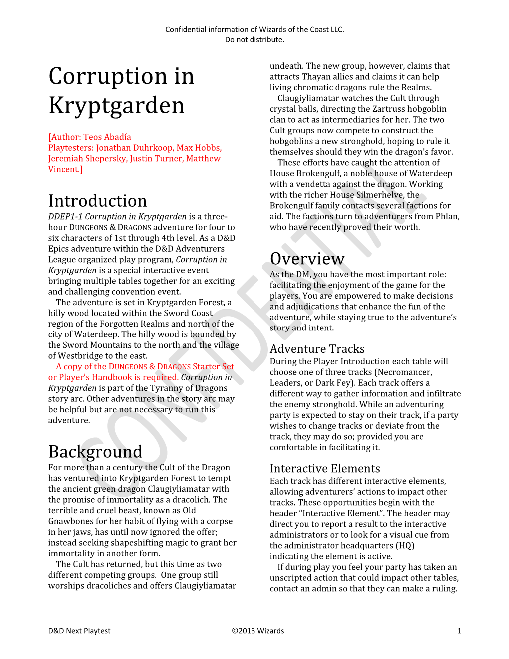 Corruption in Kryptgarden Is a Three- Aid