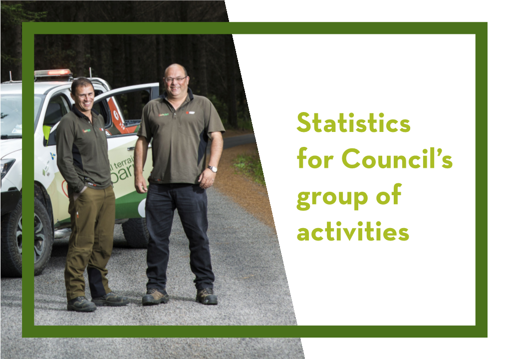 Statistics for Council's Group of Activities