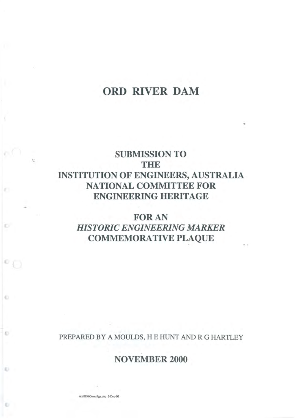 Ord River Dam