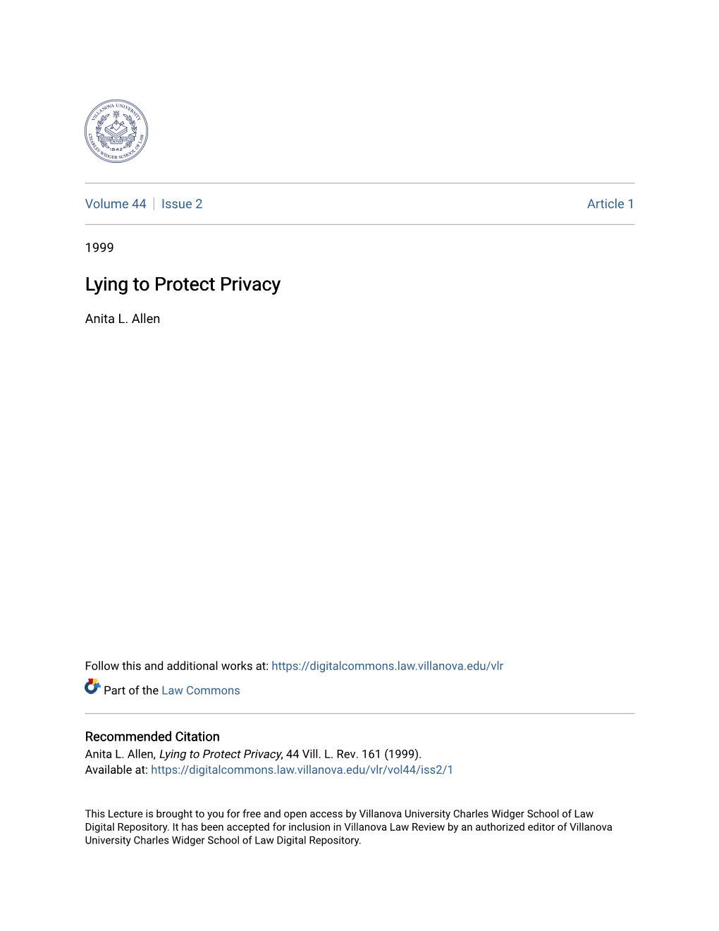 Lying to Protect Privacy