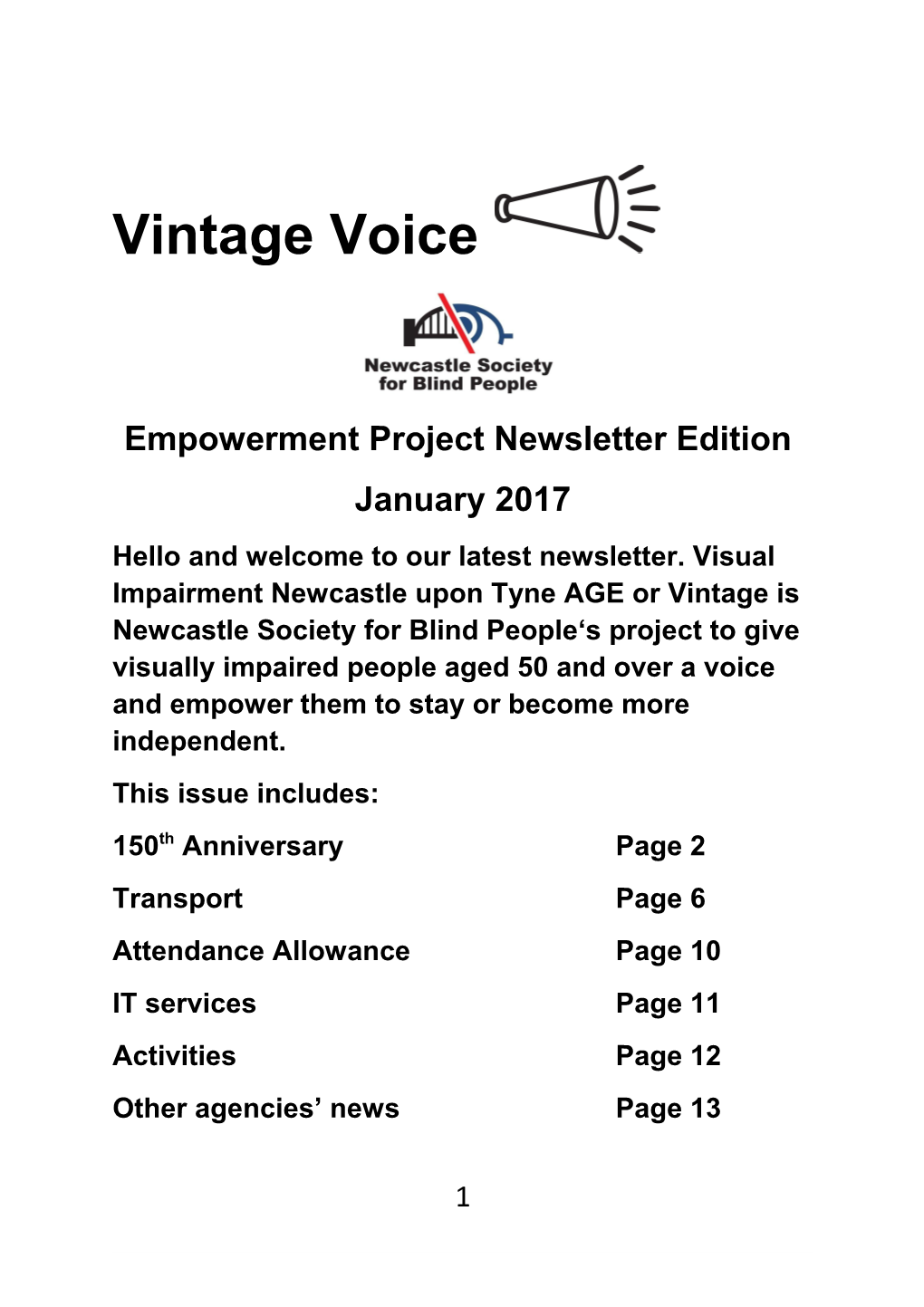 Empowerment Project Newsletter Edition