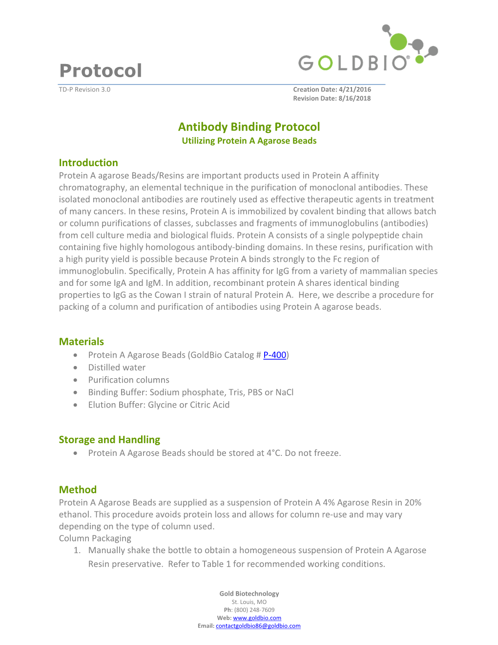 Antibody Binding Protocol Using Protein a Agarose Beads