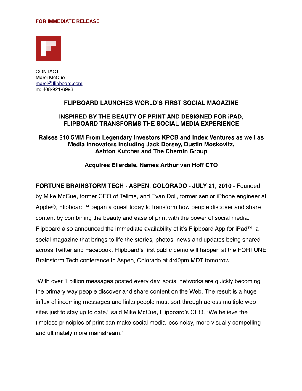 Flipboard Press Release FINAL2