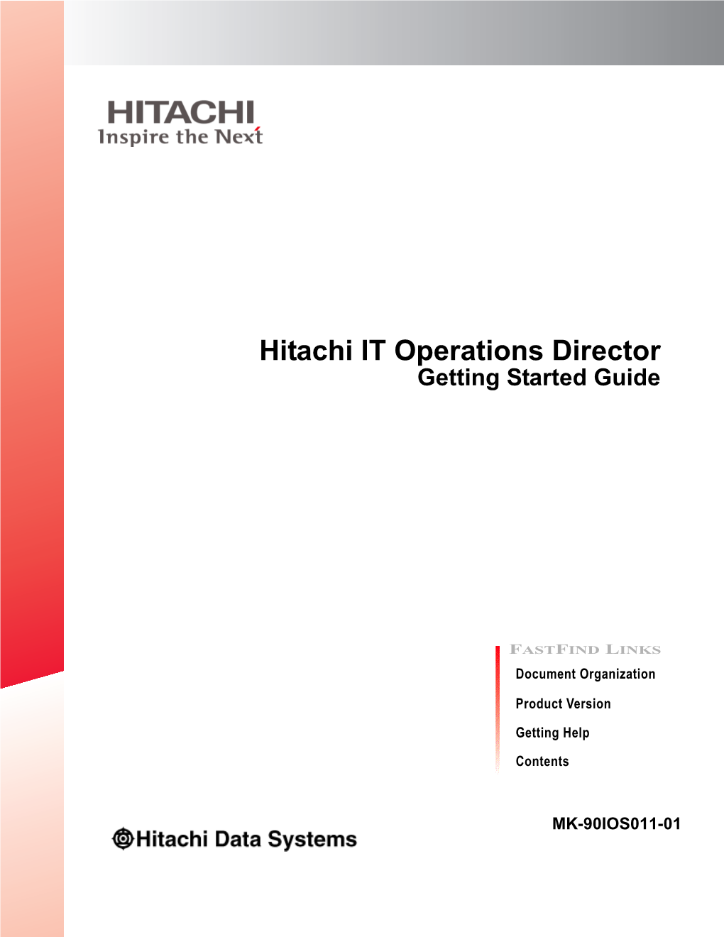 Hitachi IT Operations Director Getting Started Guide