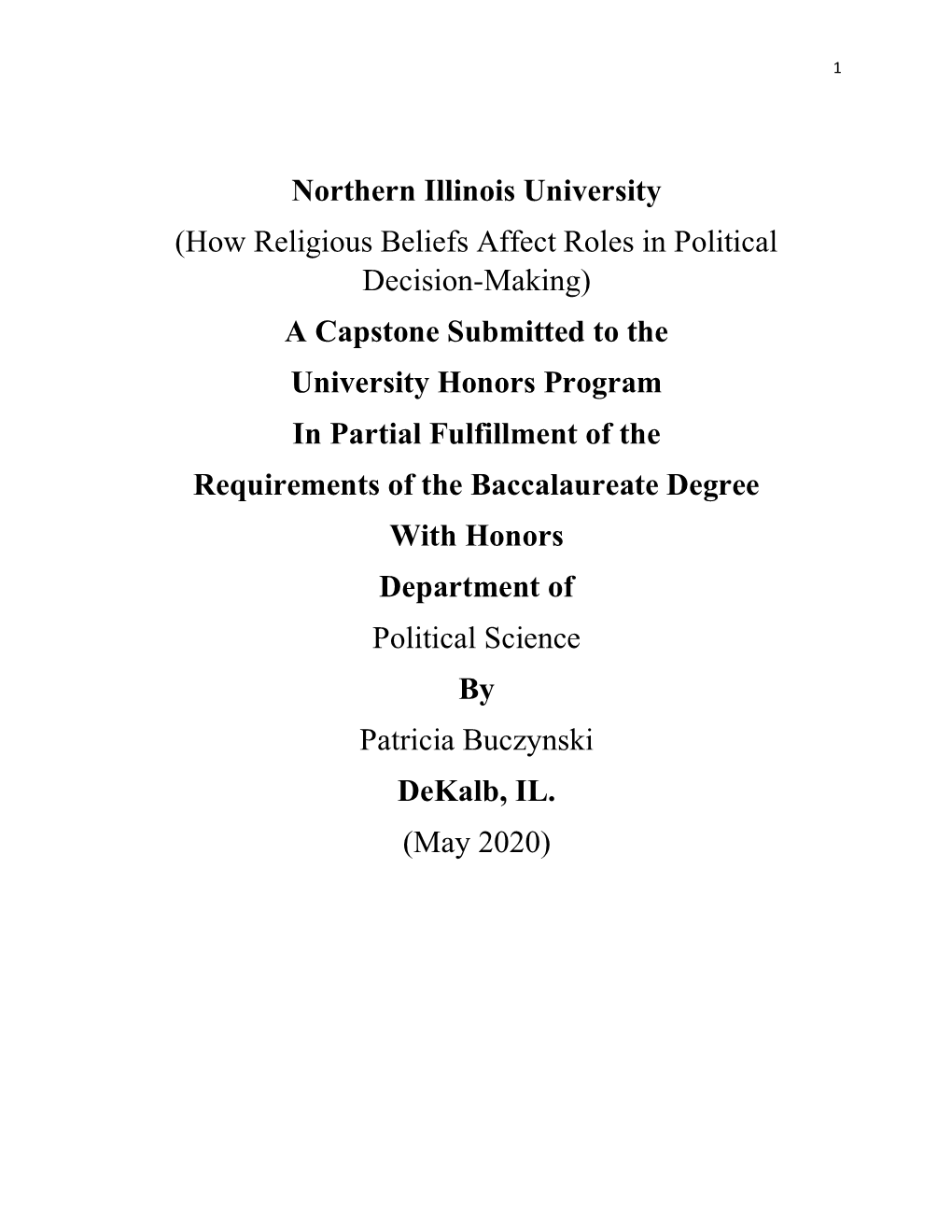 How Religious Beliefs Affect Roles in Political Decision-Making