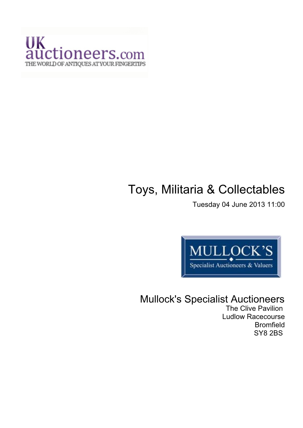 Toys, Militaria & Collectables