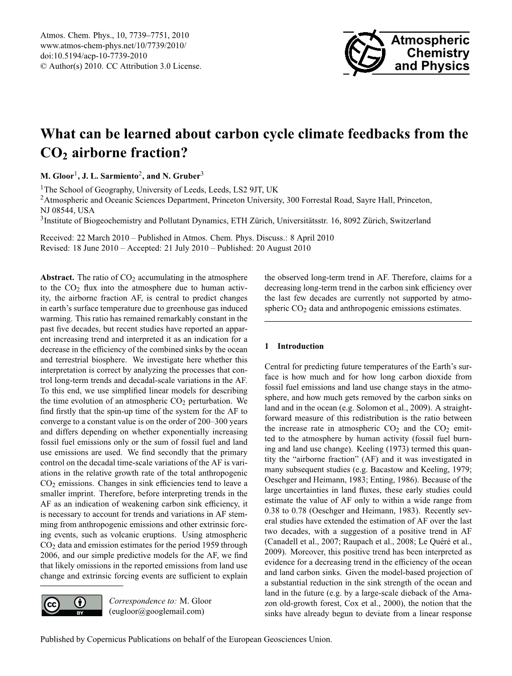 What Can Be Learned About Carbon Cycle Climate Feedbacks from the CO2 Airborne Fraction?