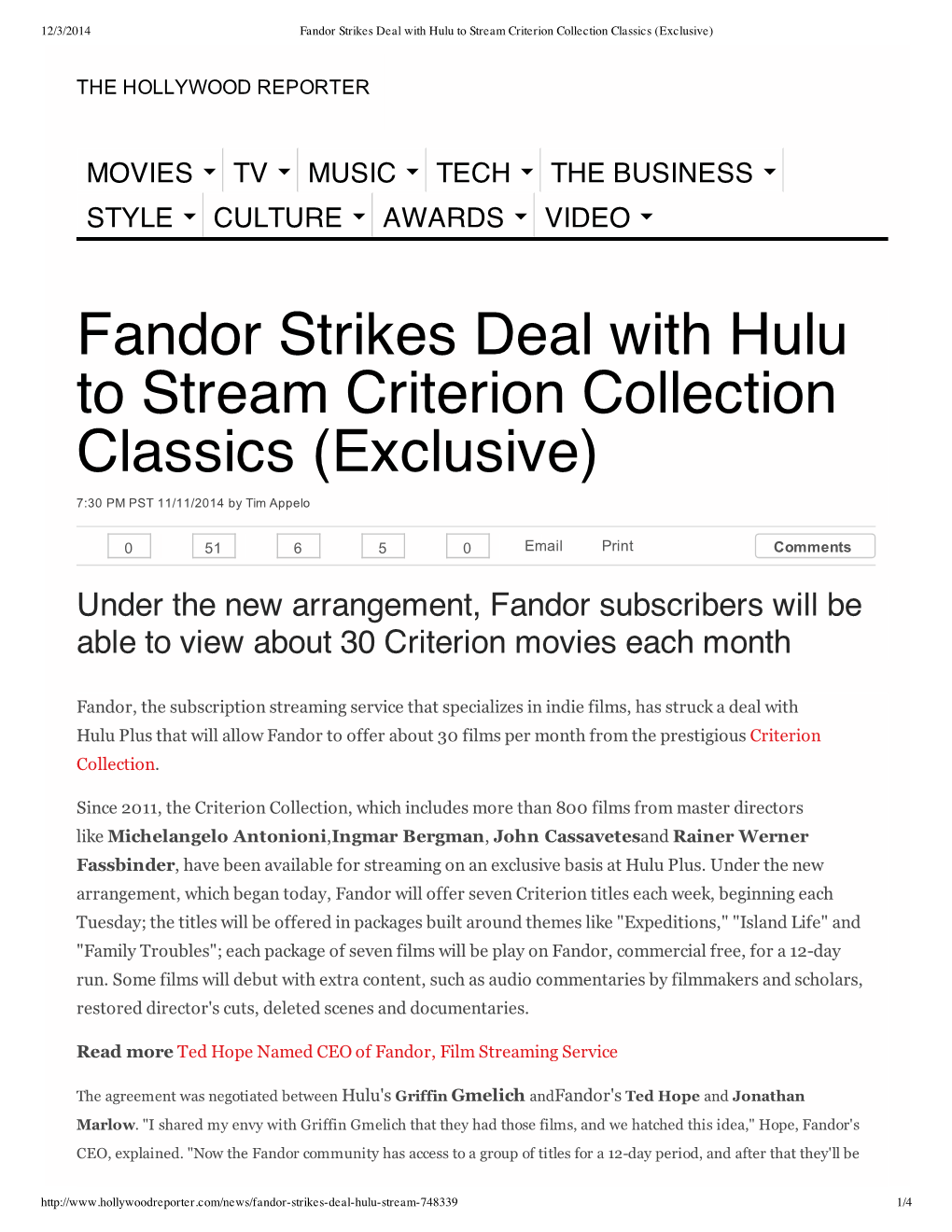 Fandor Strikes Deal With...On Classics