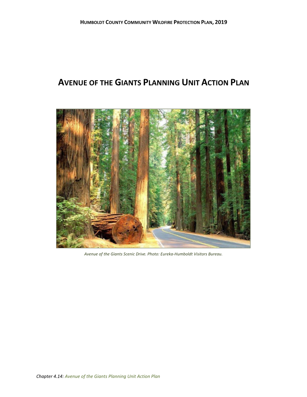 4.14 Avenue of the Giants Planning Unit Action Plan, Humboldt County CWPP Final