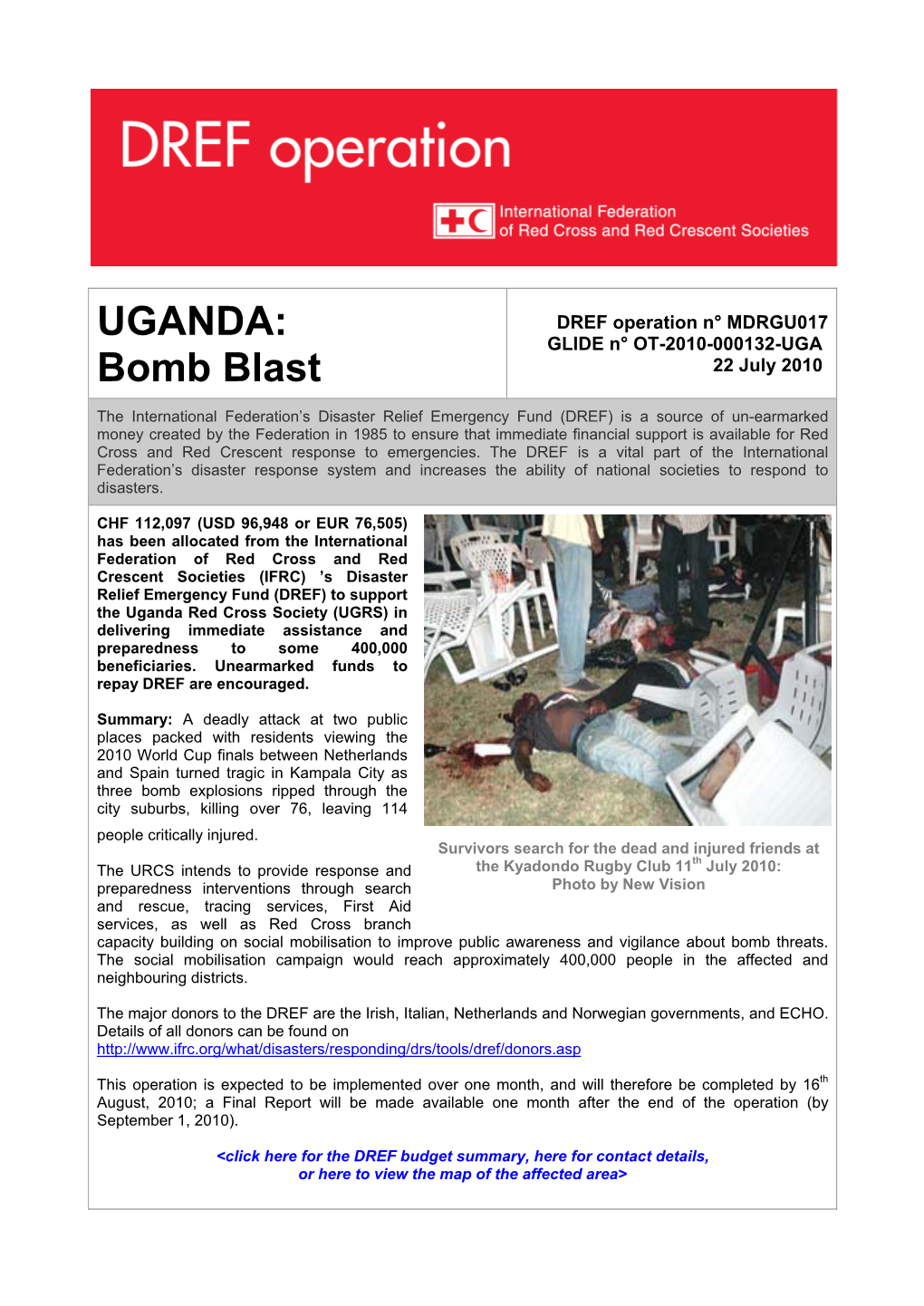 Bomb Blast 22 July 2010