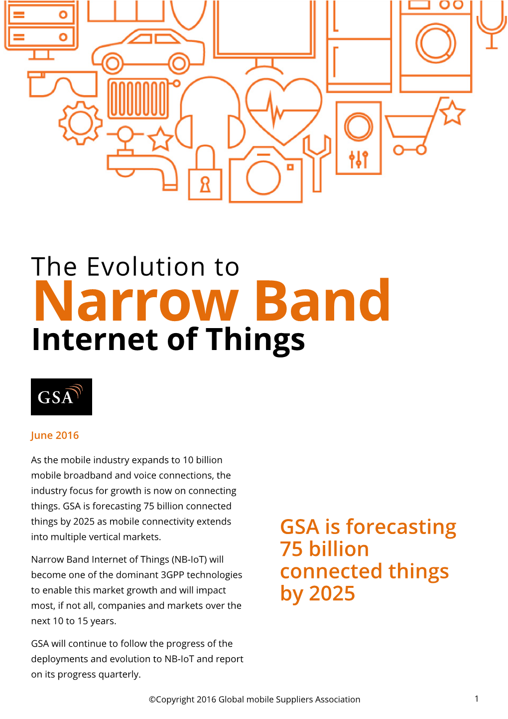 Narrow Band Internet of Things