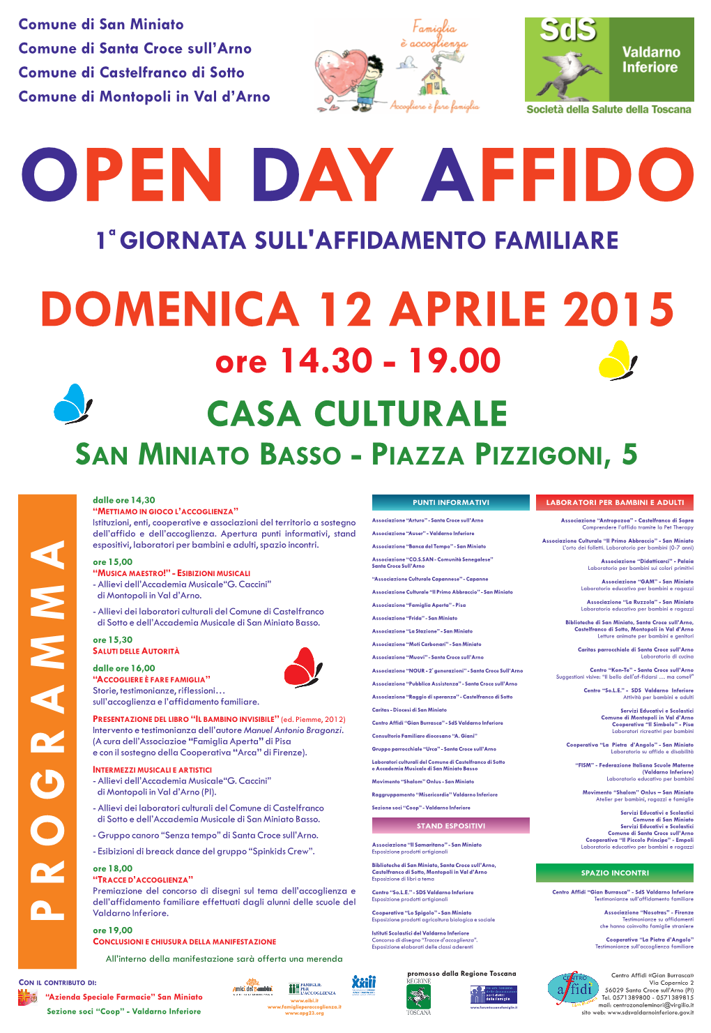 Locandina Open Day Affido