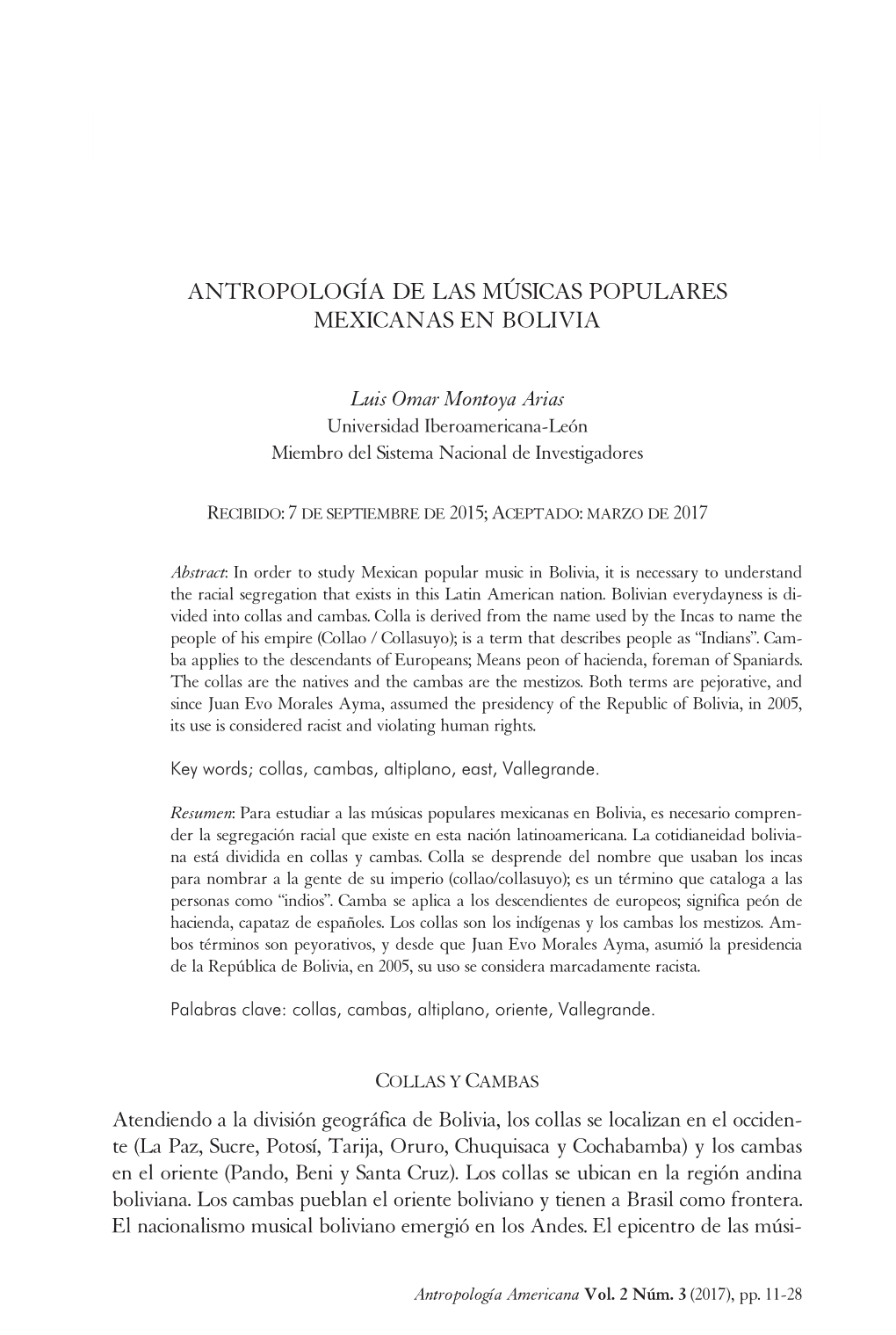 Antropología De Las Músicas Populares Mexicanas En Bolivia 11