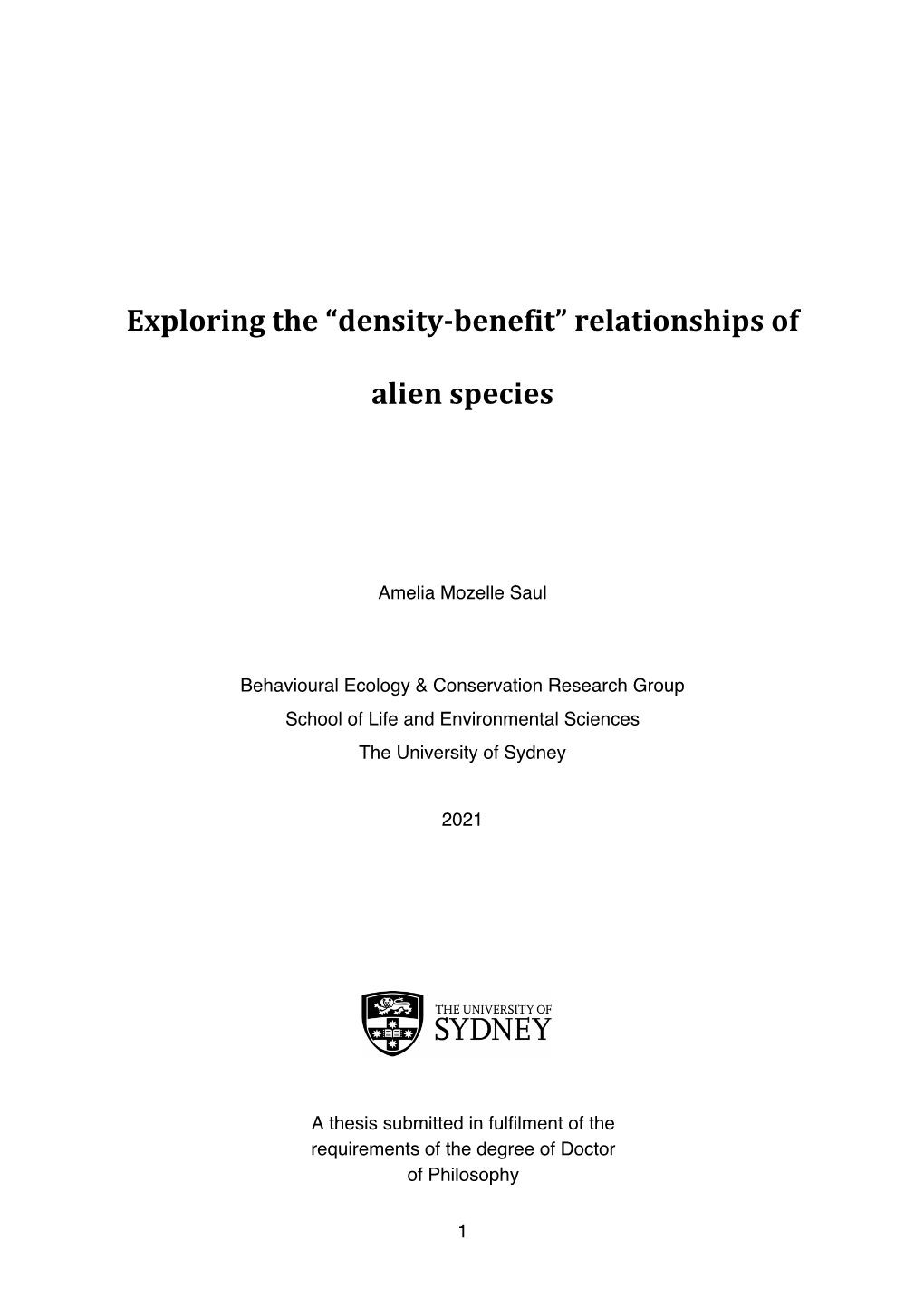 2.4 Negative Impacts of Alien Species Are Density Dependent