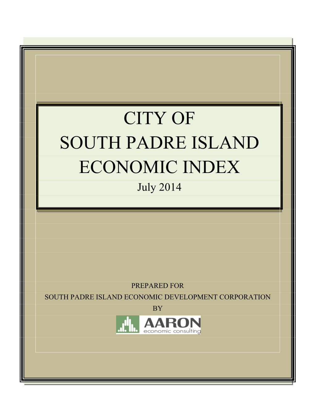 City of South Padre Island Economic Index