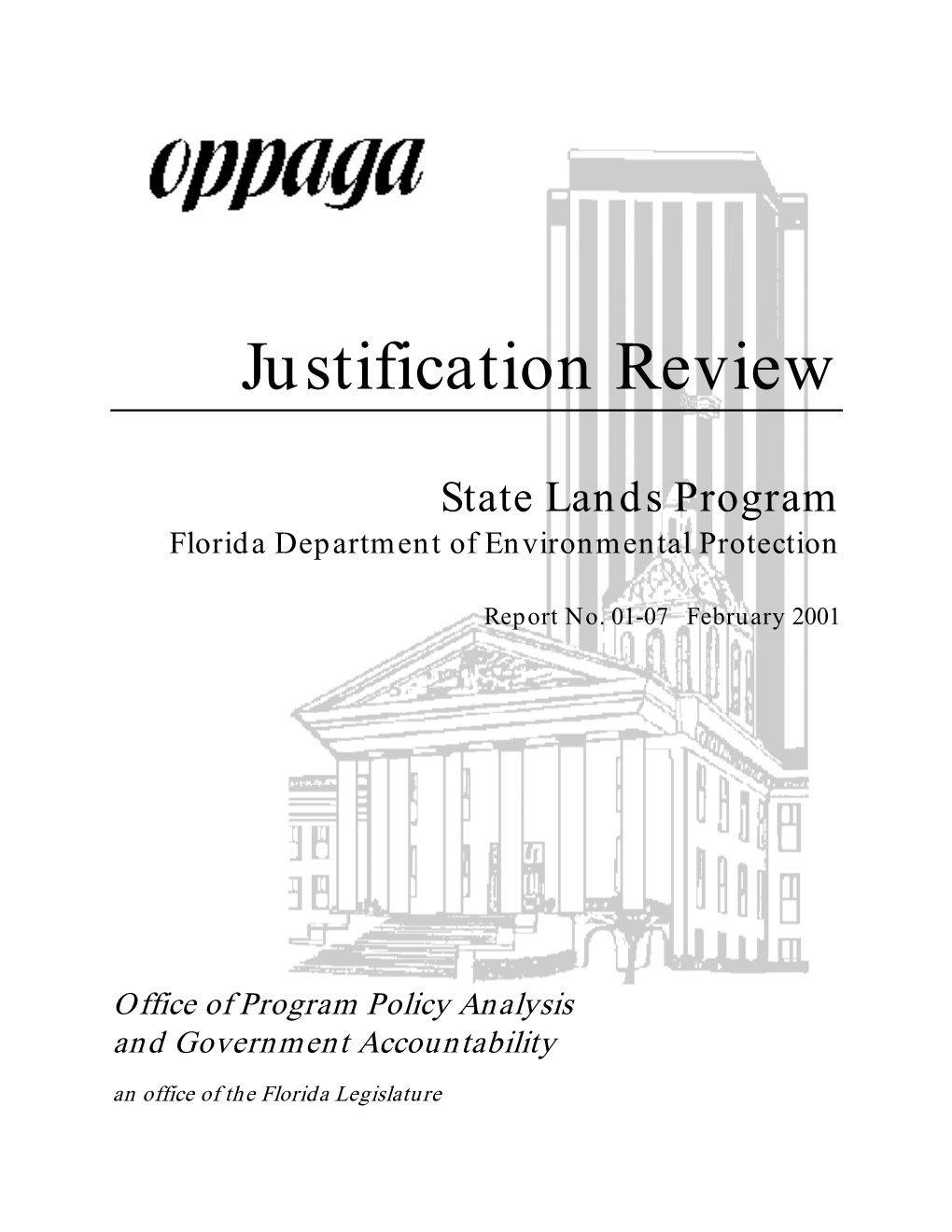 State Lands Program Florida Department of Environmental Protection