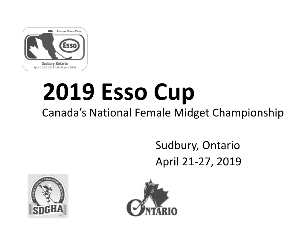 2019 Esso Cup Canada’S National Female Midget Championship