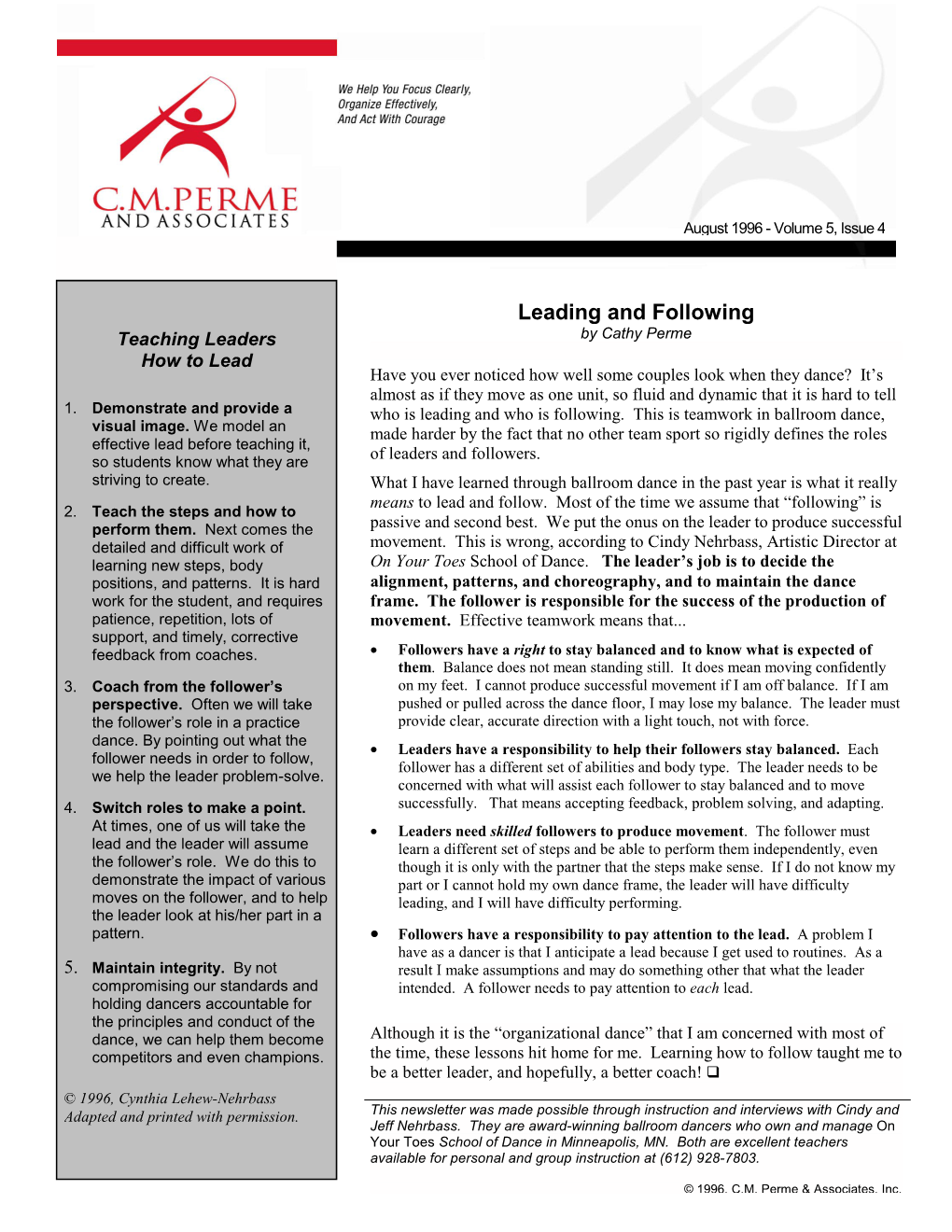 Leading and Following Teaching Leaders by Cathy Perme