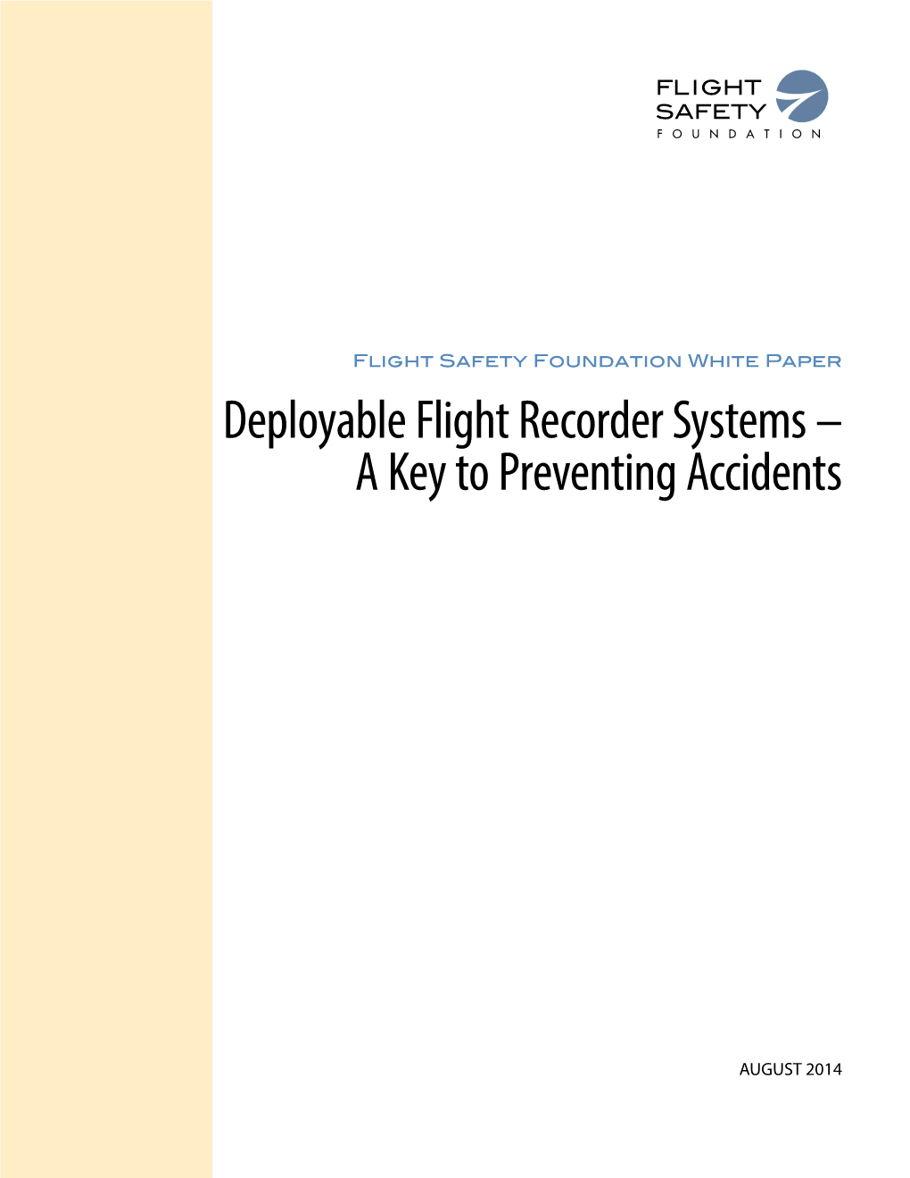 Deployable Flight Recorder Systems – a Key to Preventing Accidents