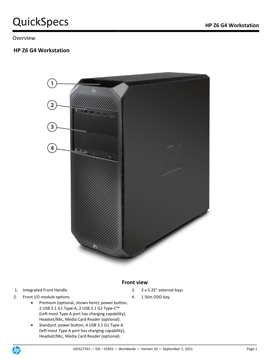 HP Z6 G4 Workstation