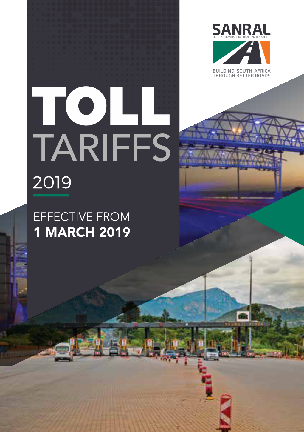 2019 Toll Tariffs and Discounts Applicable to the Conventional Toll Plaza, Effective 1 March 2019