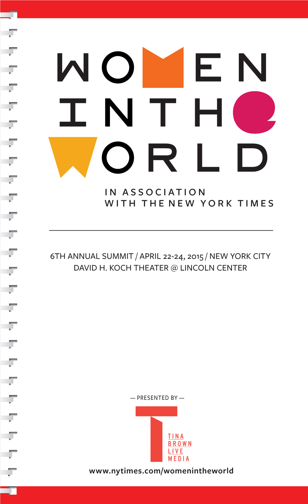 6Th Annual Summit / April 22-24, 2015 / New York City David H