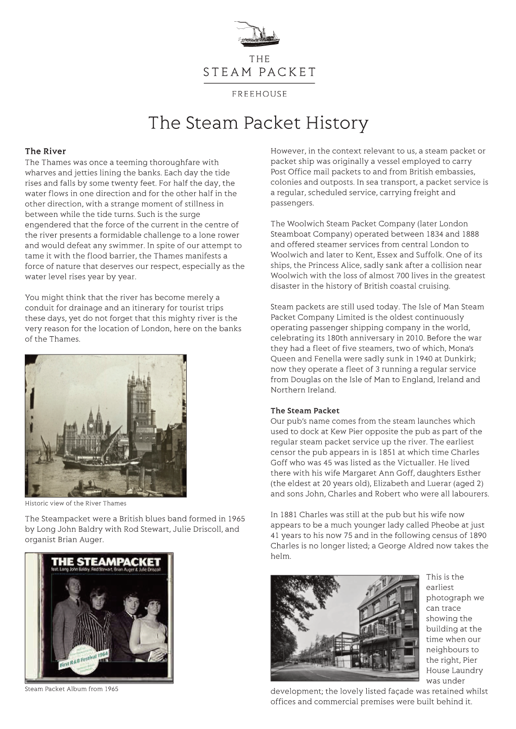 The Steam Packet History