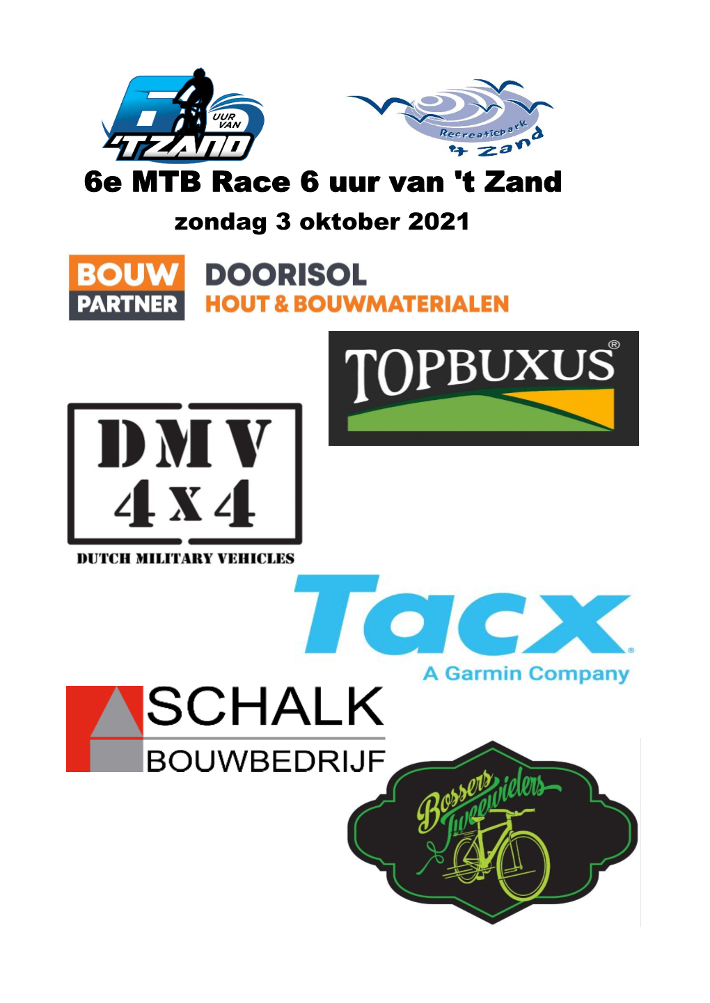 6E MTB Race 6 Uur Van 'T Zand Zondag 3 Oktober 2021 SOLO Dames Nr