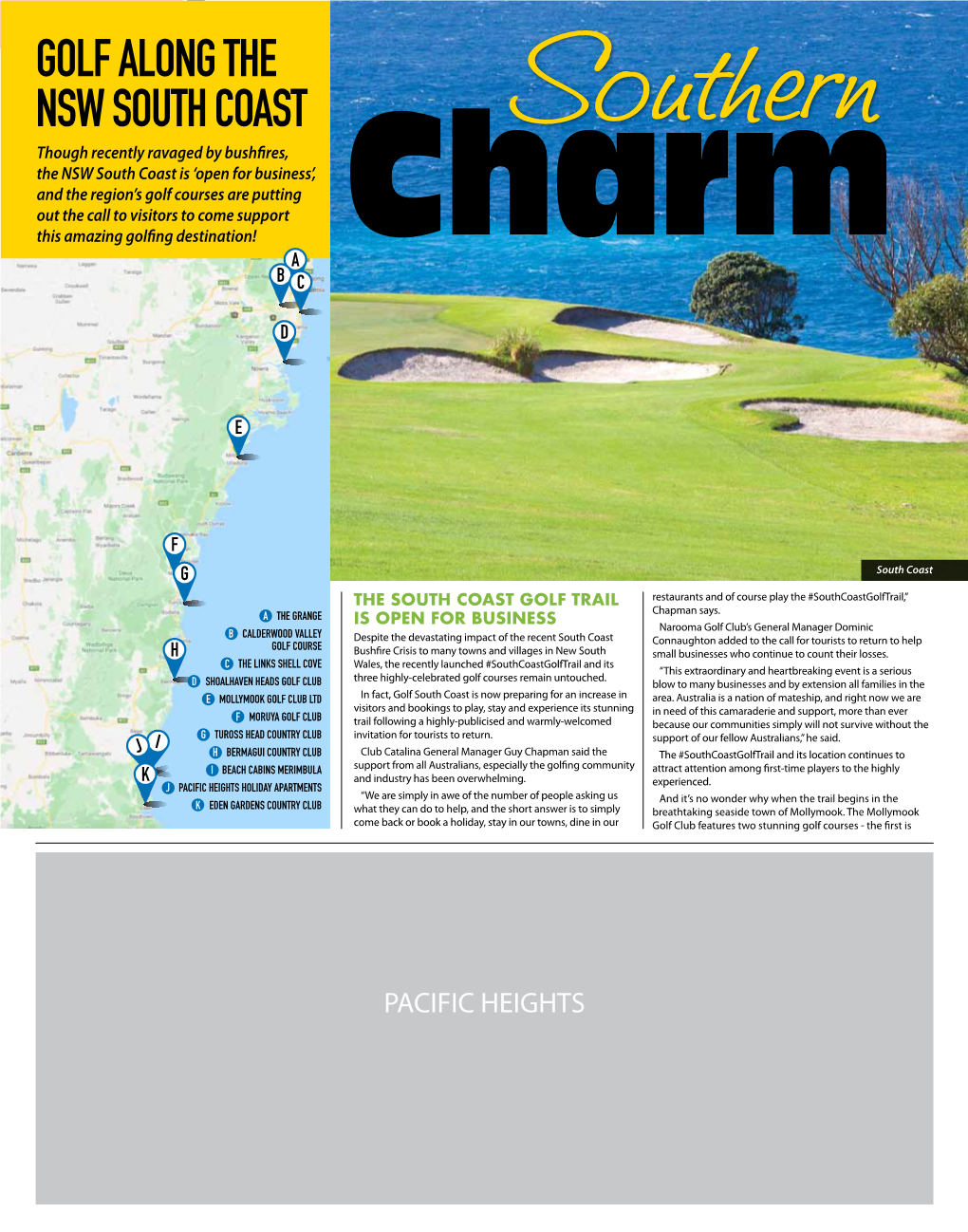 Golf Along the Nsw South Coast