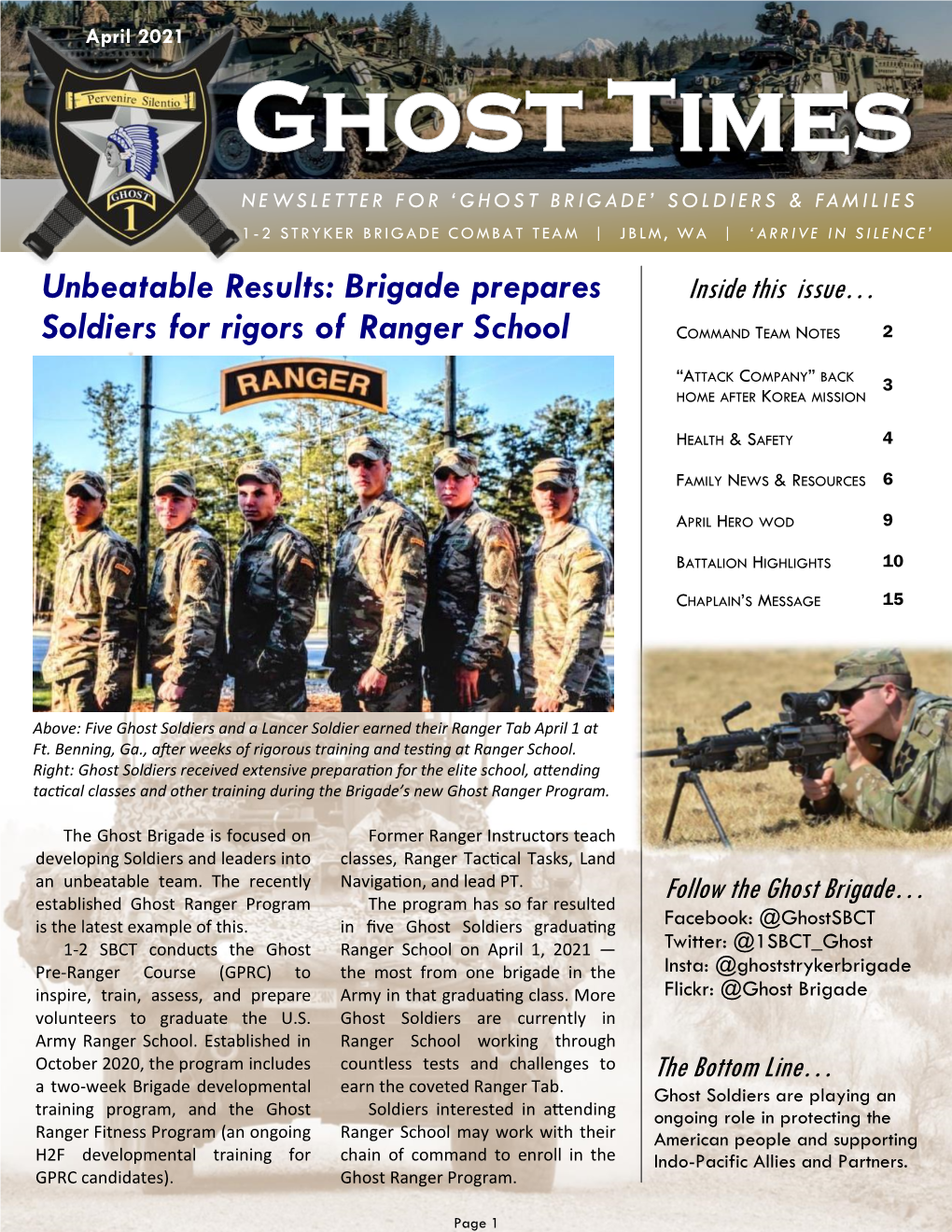 Brigade Prepares Soldiers for Rigors of Ranger School