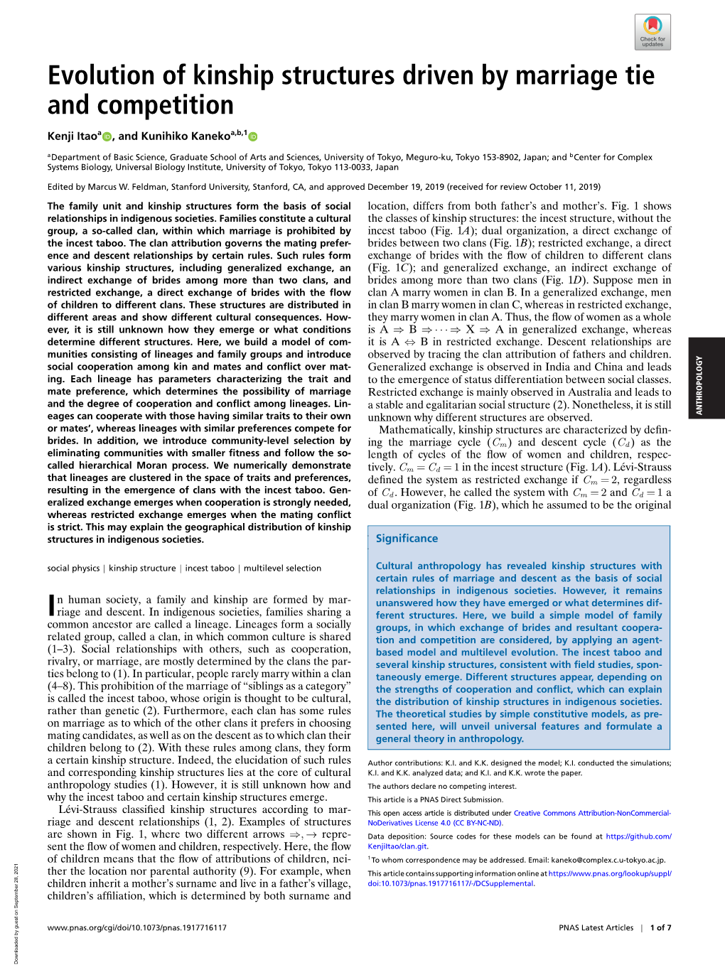 Evolution of Kinship Structures Driven by Marriage Tie and Competition