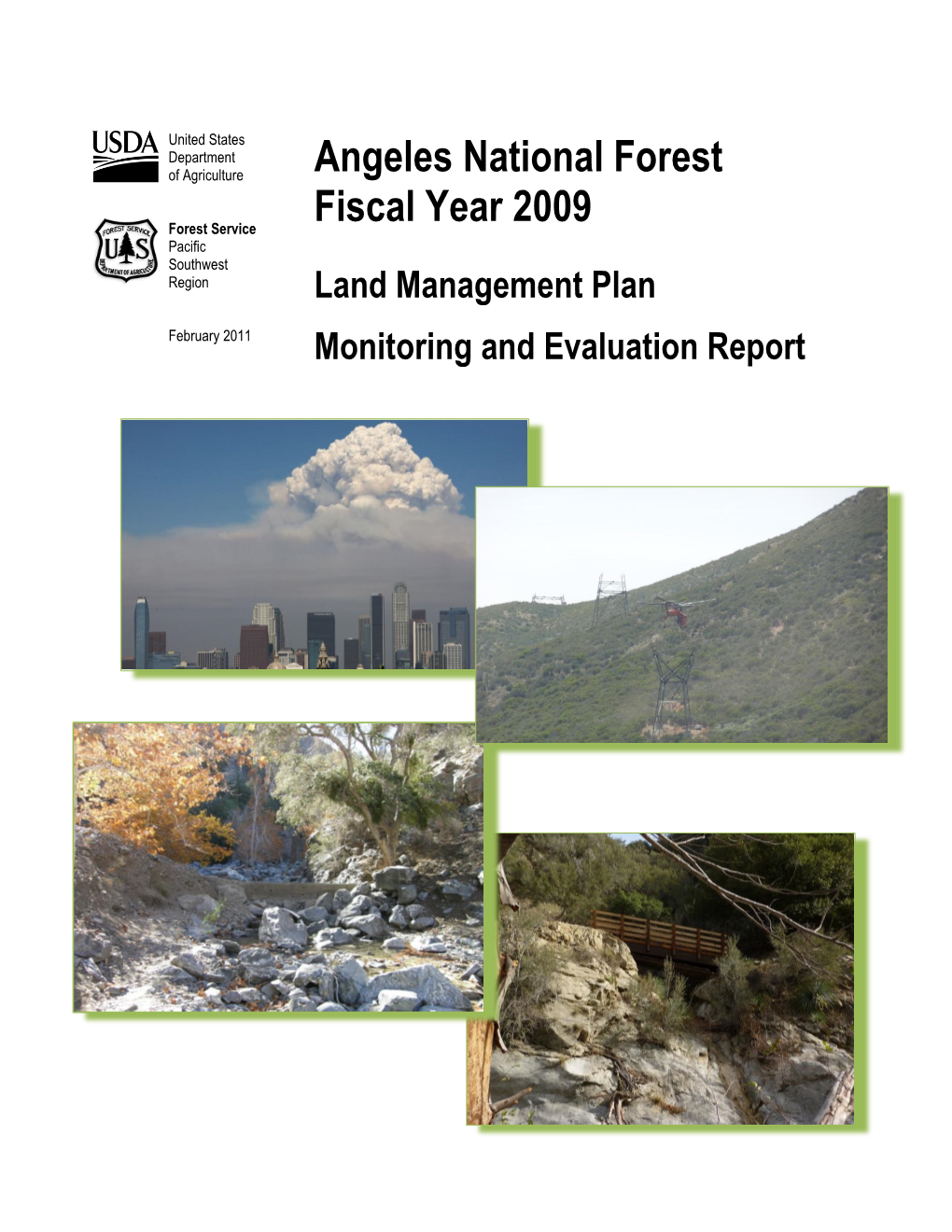 Angeles National Forest Fiscal Year 2009