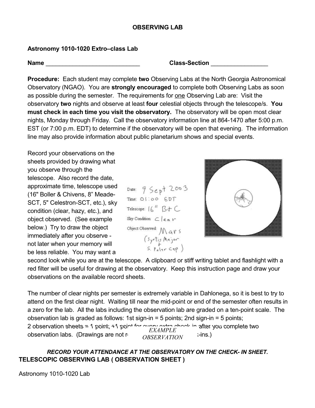 Artifical Satellite Observing Lab