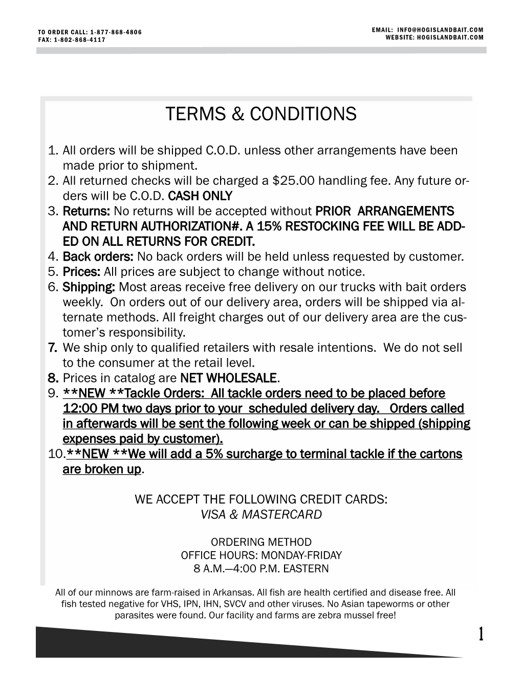 Terms & Conditions