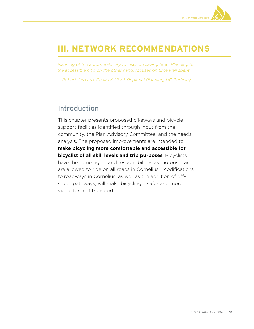 Iii. Network Recommendations