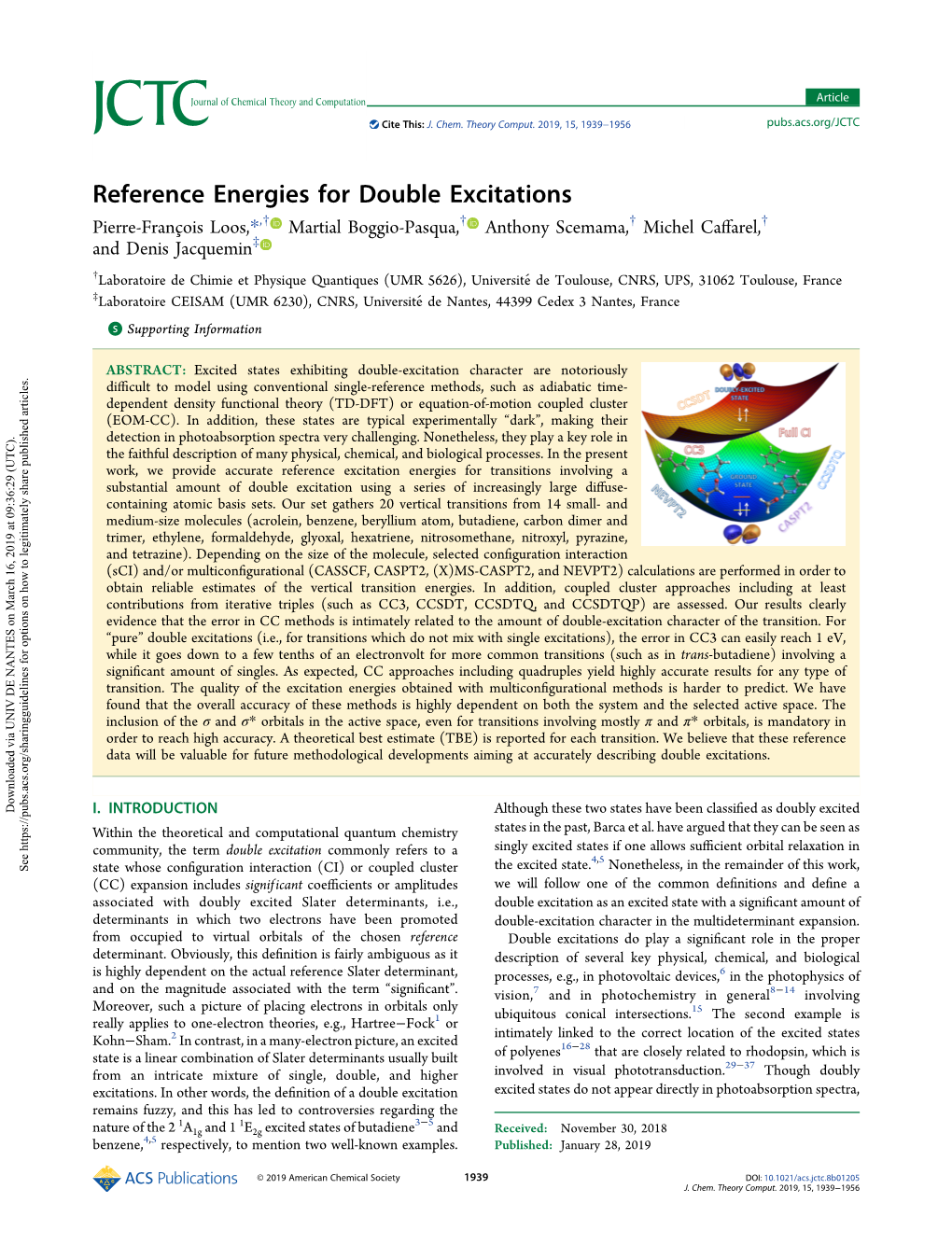 68. Reference Energies for Double Excitations