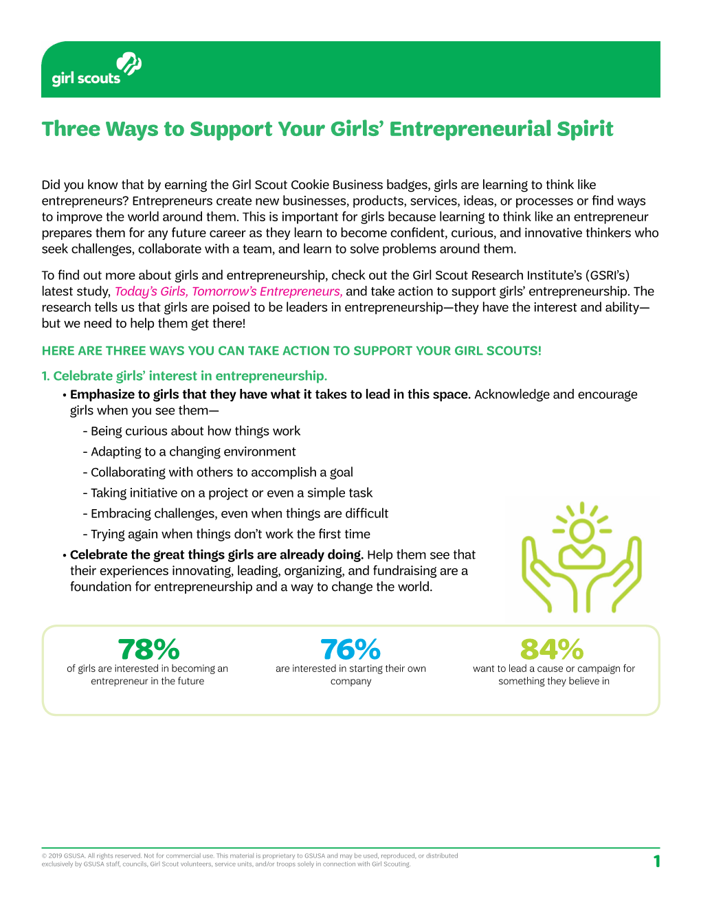 Three Ways to Support Your Girls' Entrepreneurial Spirit