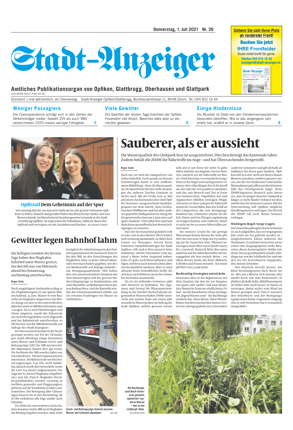 Stadt-Anzeiger Vom 1. Juli 2021