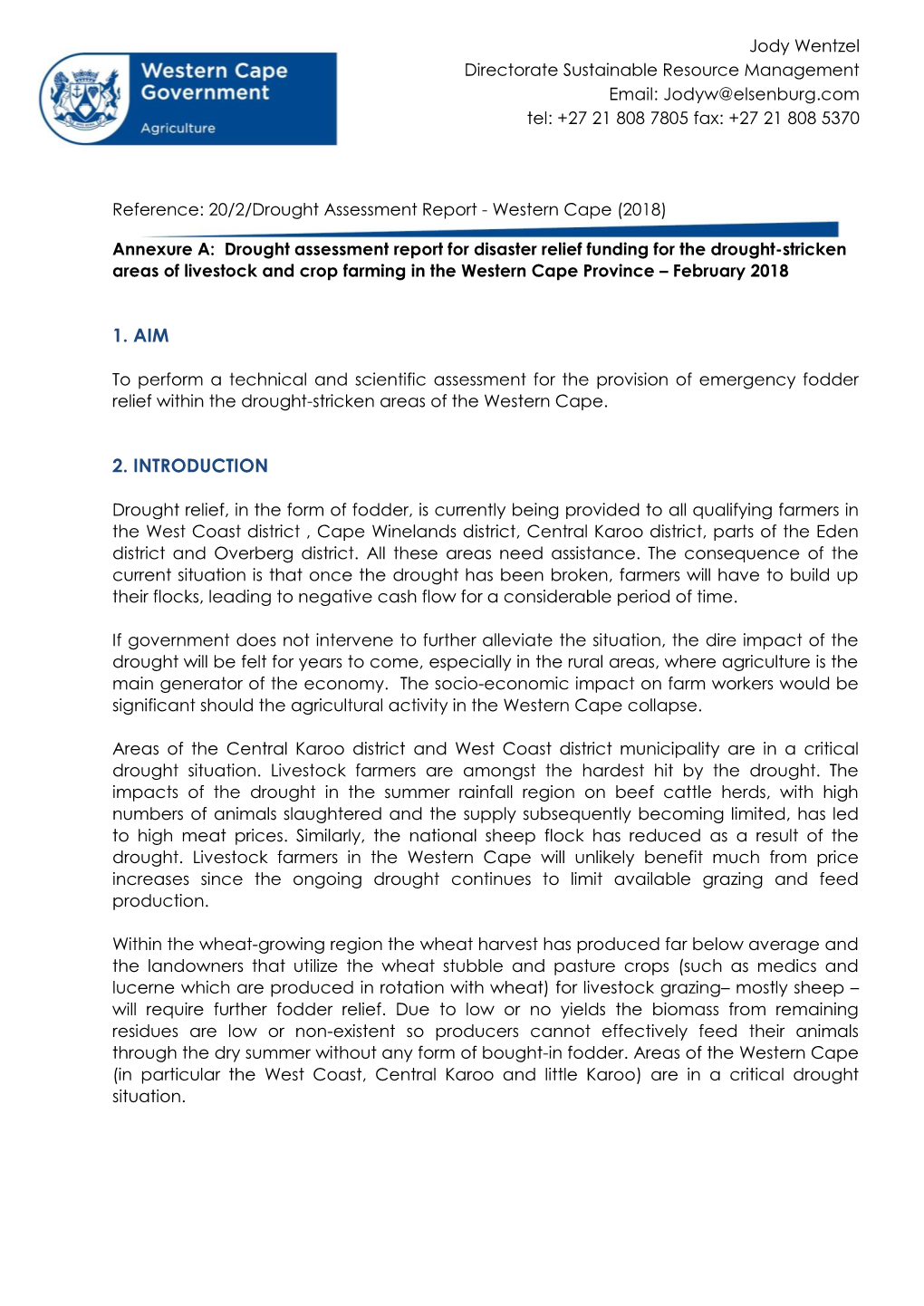 Final Provincial Drought Assessment Report.Pdf