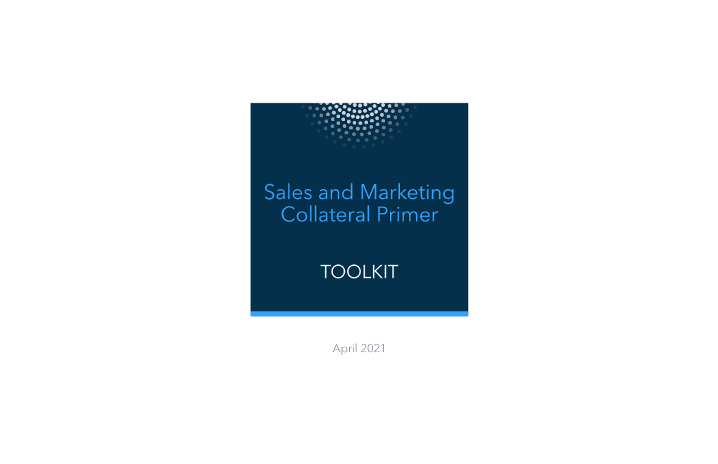 Sales and Marketing Collateral Primer