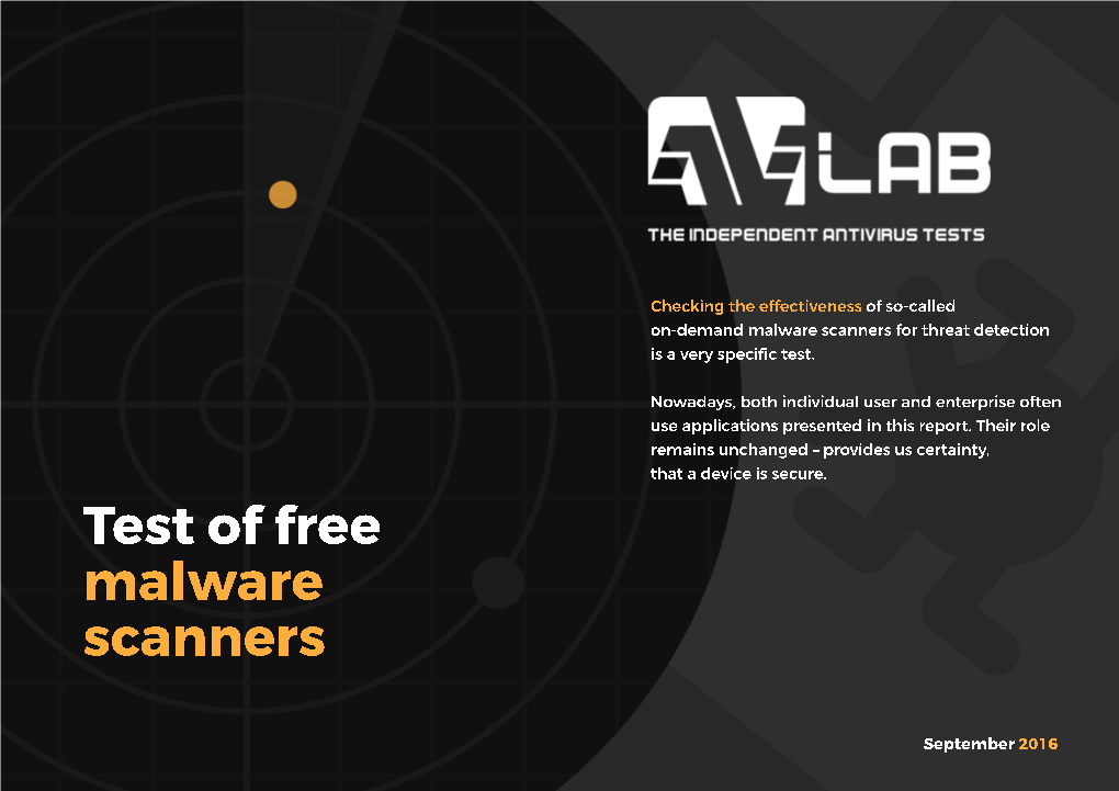 Test of Free Malware Scanners.Pdf