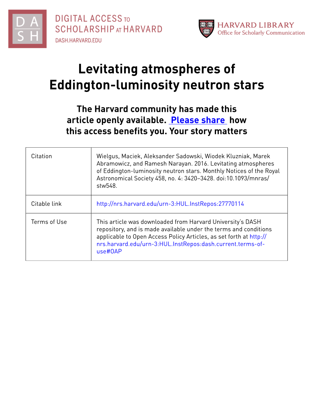 Levitating Atmospheres of Eddington-Luminosity Neutron Stars