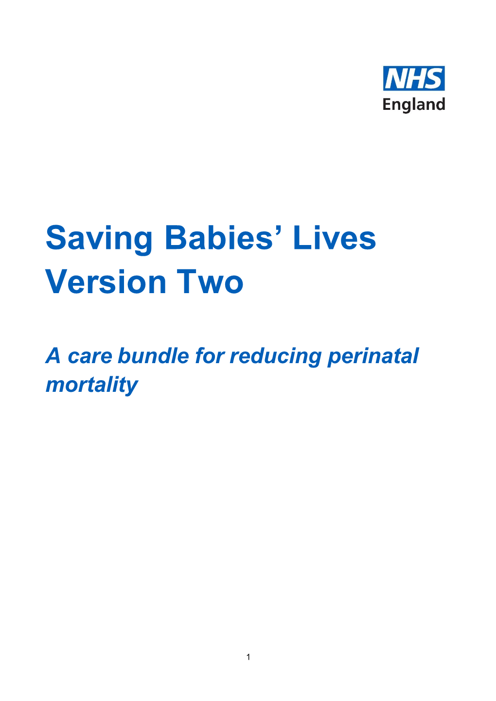 Saving Babies' Lives Version