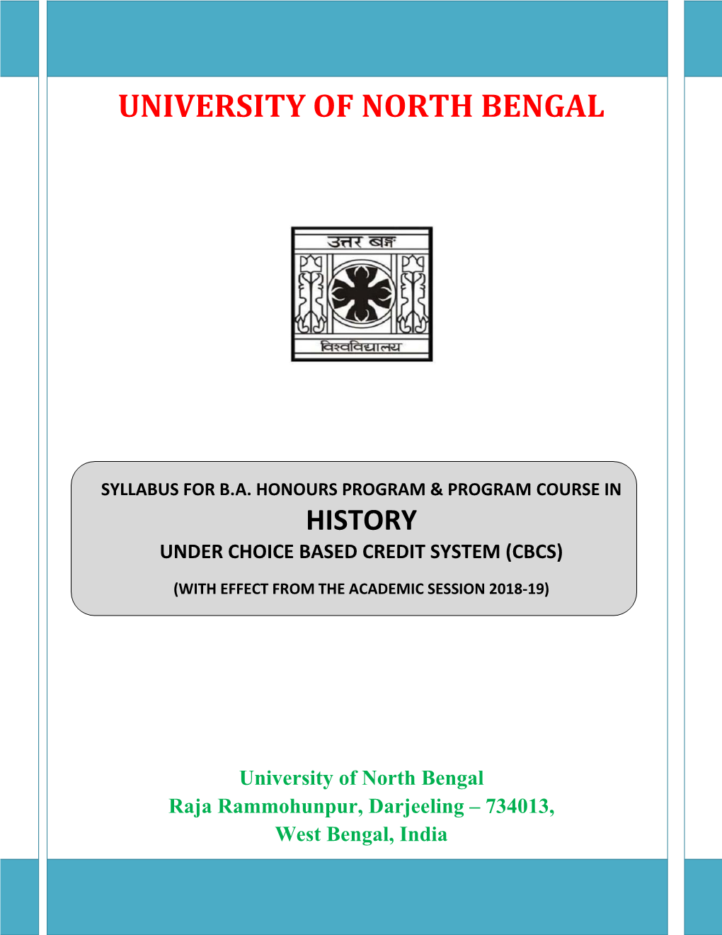 University of North Bengal