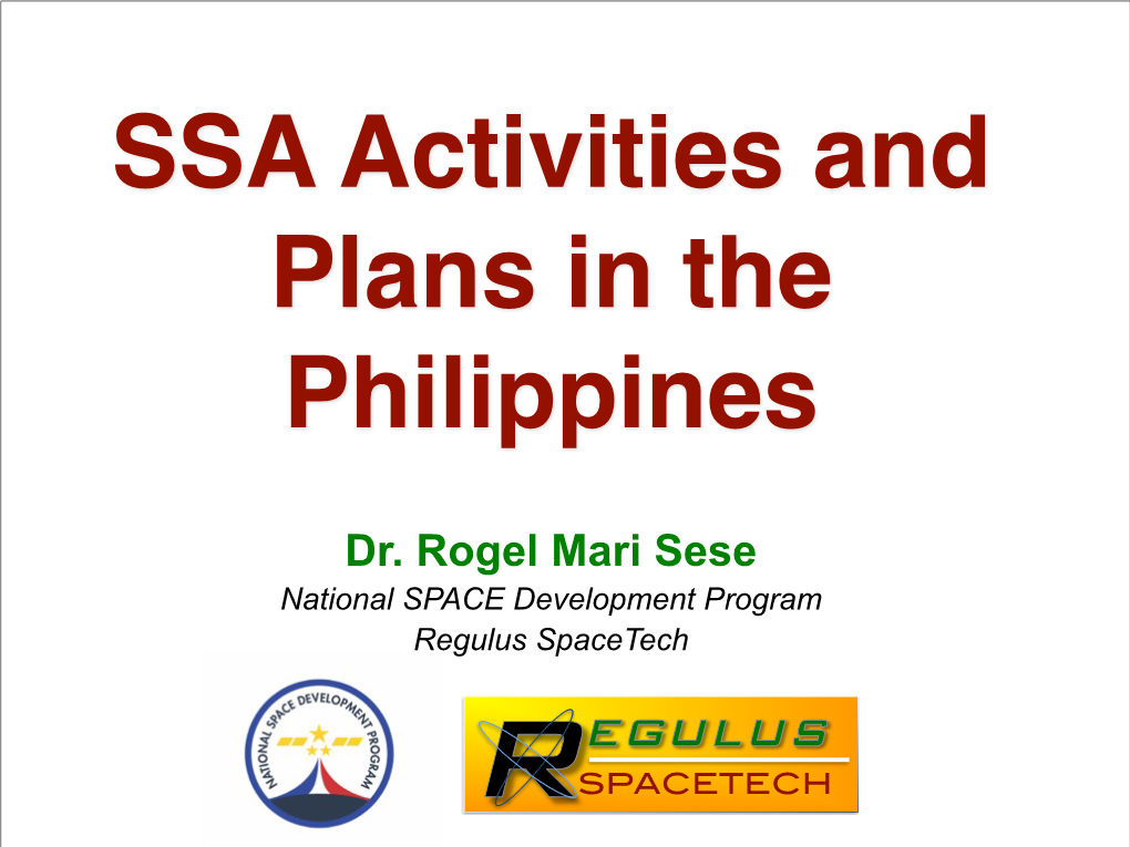 Philippine Space Agency RA 11363: Philippine Space Act